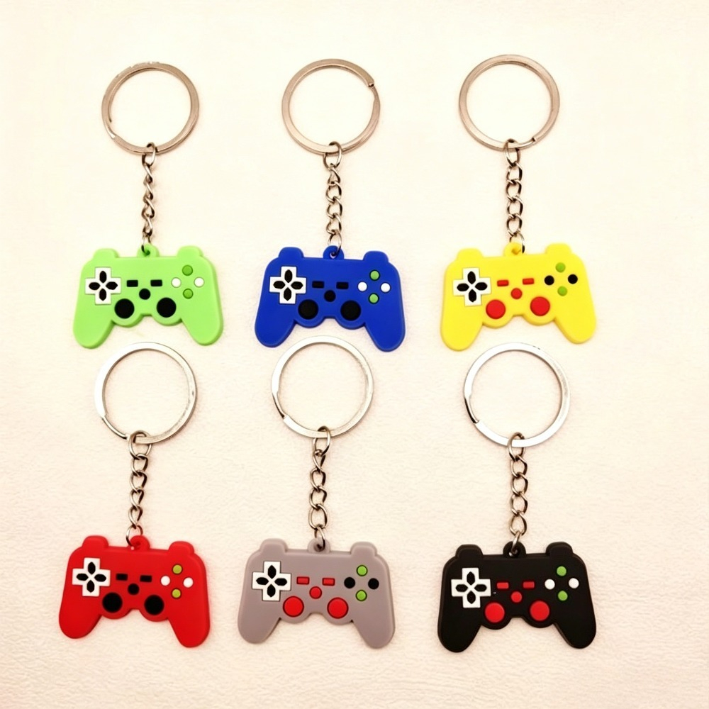 Gaming Console Keychain - 10PCS Creative Cute PVC GamePad Keychain