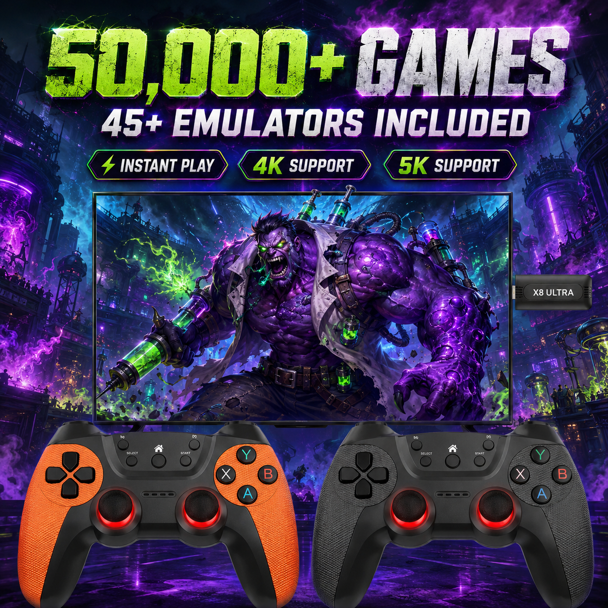 Gaming Console Stick - X8 Ultra Game Stick Pro 128GB