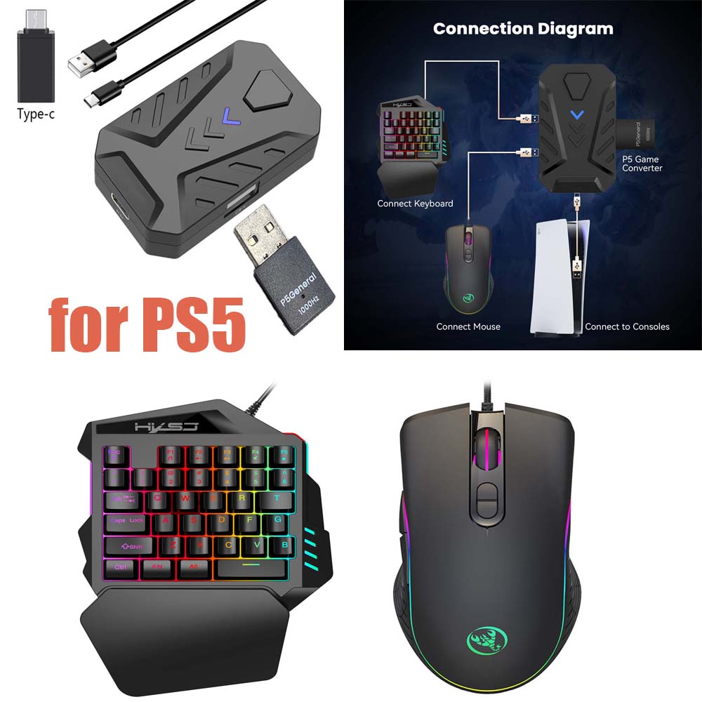 Gaming Console Type - for PS5 Gaming Keyboard Mouse Combo