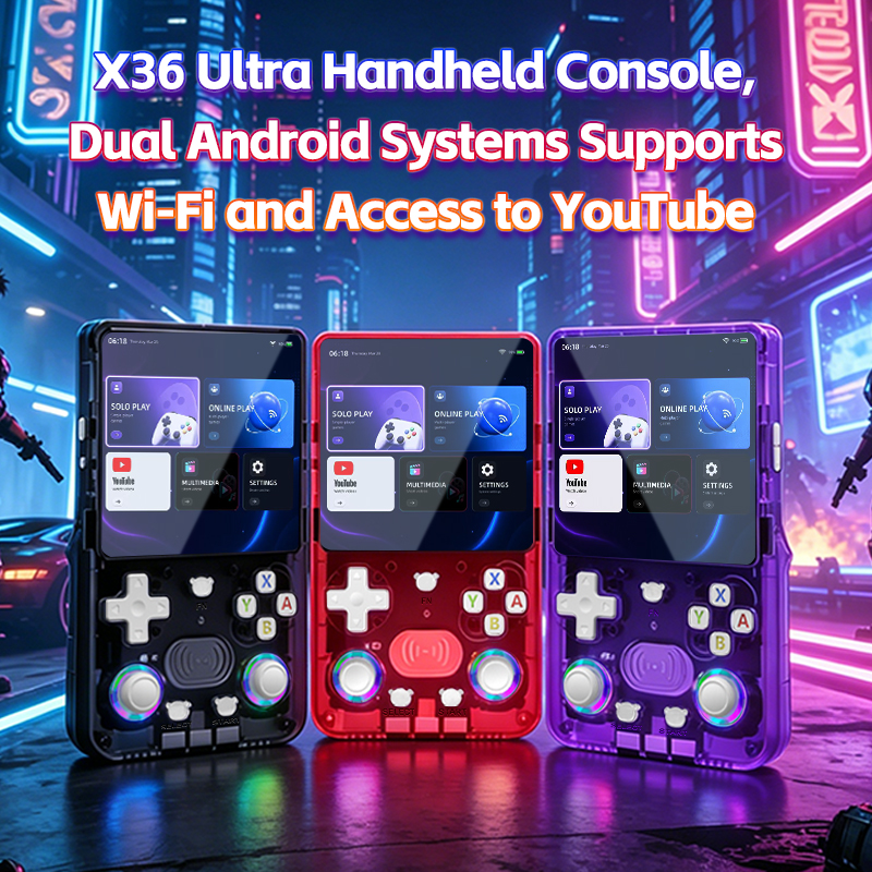 Gaming Console Youtube - X36Ultra Retro Handheld Console Android 10.0