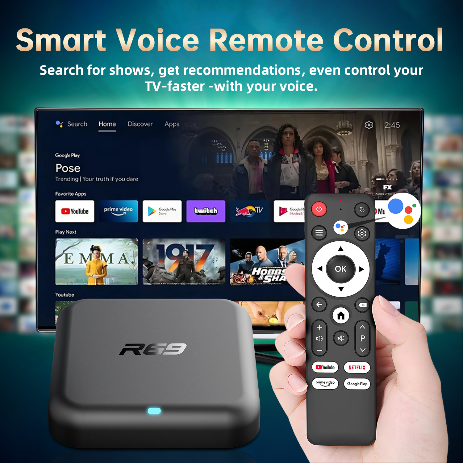 Smart TV Box Android 14.0 Goog - مراجعة Gaming Console Youtube وسعره