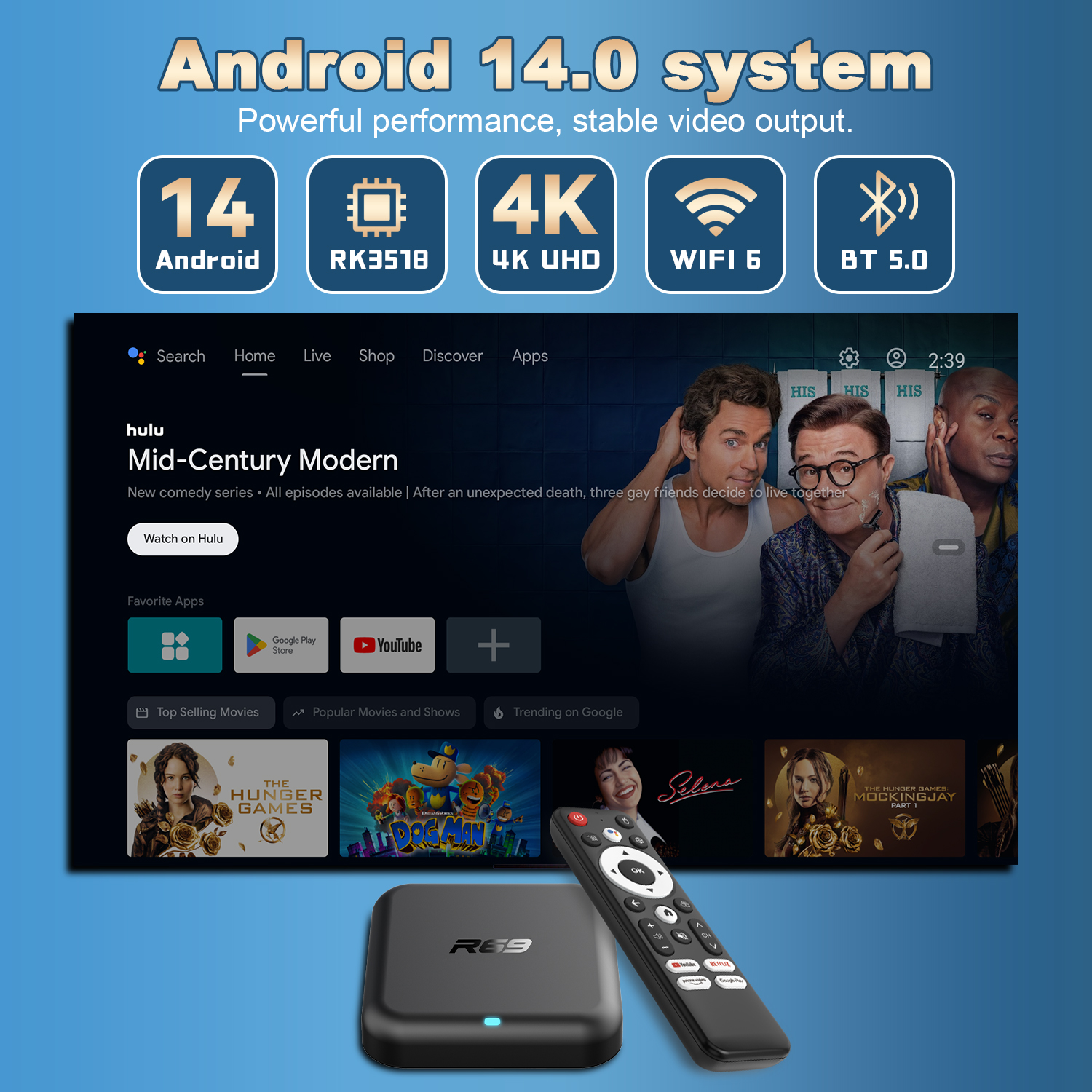 Smart TV Box Android 14.0 Goog - مراجعة Gaming Console Youtube وسعره