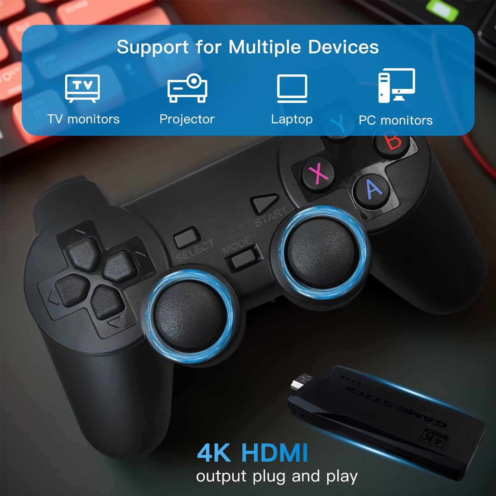 Retro Video Game Console 4K Ga - مراجعة Gaming Console Stick وسعره