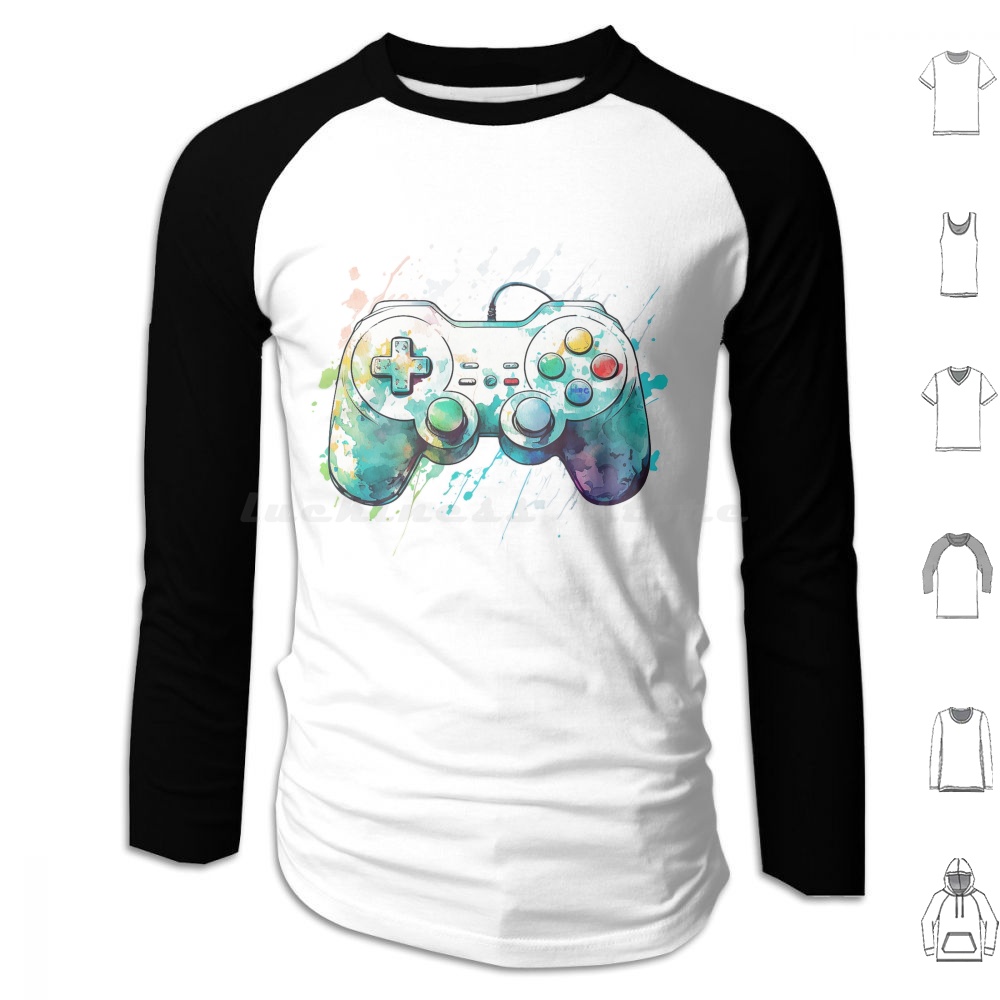 Watercolored Joystick Hoodies  - مراجعة Gaming Console Stick وسعره
