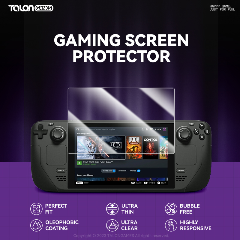 TALONGAMES 2Pcs 0.2mm Anti-Scr - مراجعة Gaming Console Steam Deck وسعره