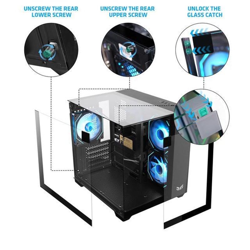 Yeah Magic Cube MATX High-Styl - مراجعة Gaming Console Table وسعره
