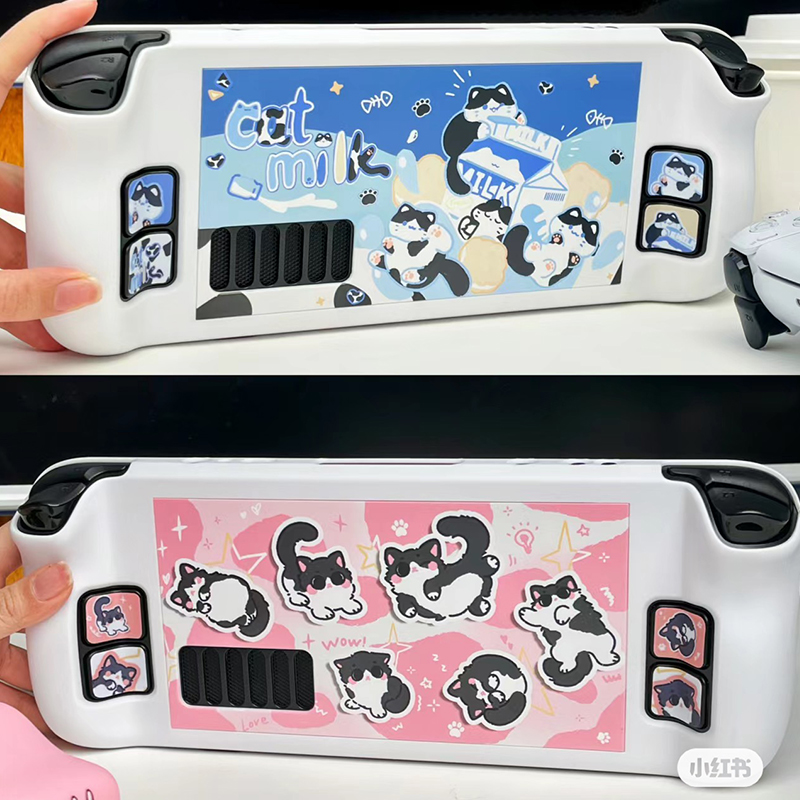 Cartoon Milk Cat Protective Ca - مراجعة Gaming Console Steam Deck وسعره