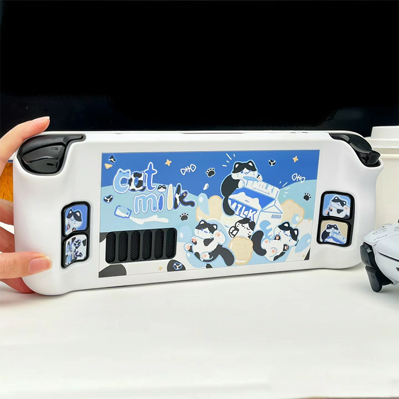 Cartoon Milk Cat Protective Ca - مراجعة Gaming Console Steam Deck وسعره