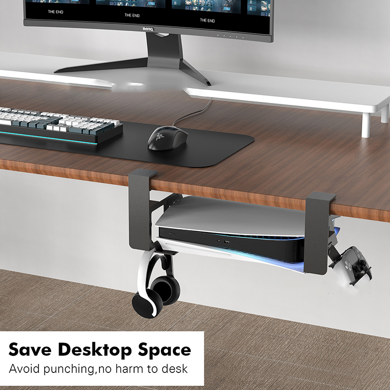 Under Table Hanging Holder For - مراجعة Gaming Console Table وسعره