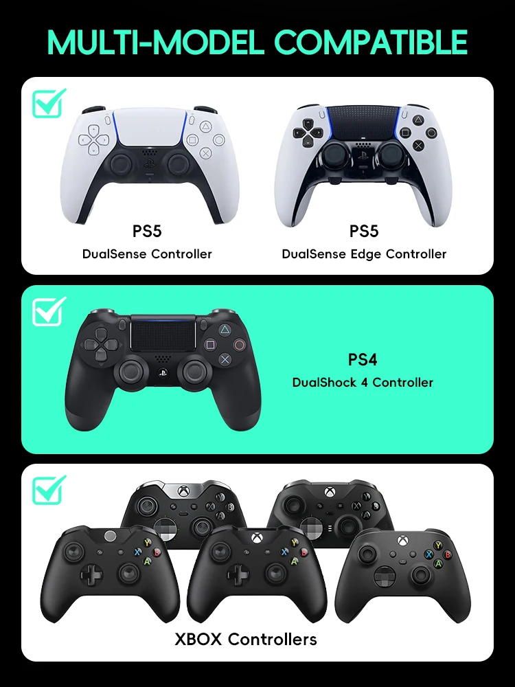 DATA FROG 8Pcs Thumbstick Cap  - مراجعة Gaming Console Tv Stick وسعره
