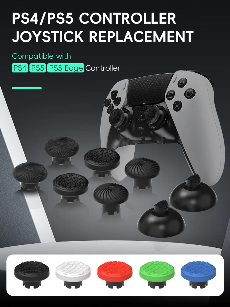 DATA FROG 8Pcs Thumbstick Cap  - مراجعة Gaming Console Tv Stick وسعره