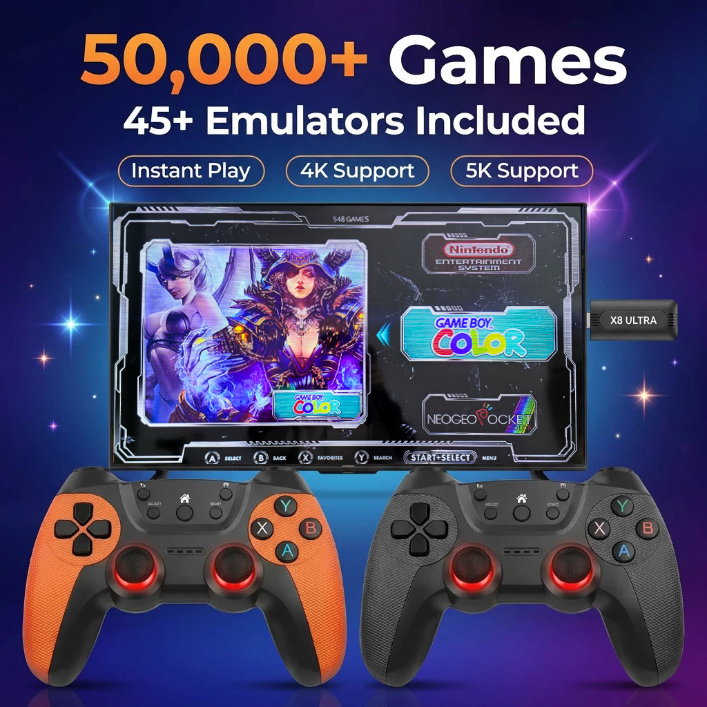 X8 Ultra Game Stick Pro 128GB  - مراجعة Gaming Console Stick وسعره