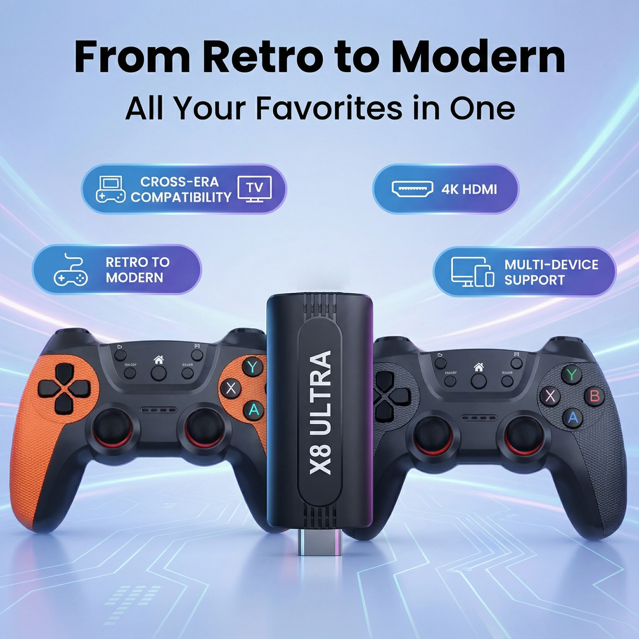 X8 Ultra Wireless Game Stick 1 - مراجعة Gaming Console Stick وسعره