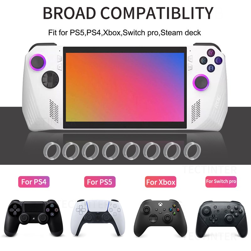 8pcs Elastic Protective Joysti - مراجعة Gaming Console Steam Deck وسعره