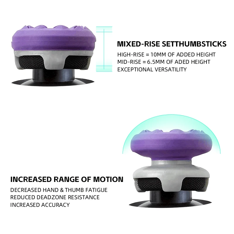 2Pcs Hand Grip Extenders Caps  - مراجعة Gaming Console Tv Stick وسعره