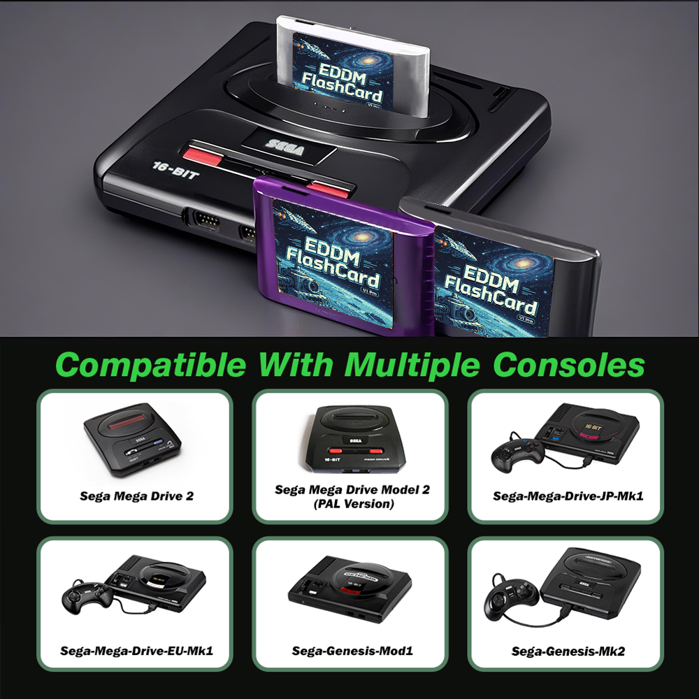 3000 In 1 EDMD Game Cartridge  - مراجعة Gaming Console Genesis وسعره
