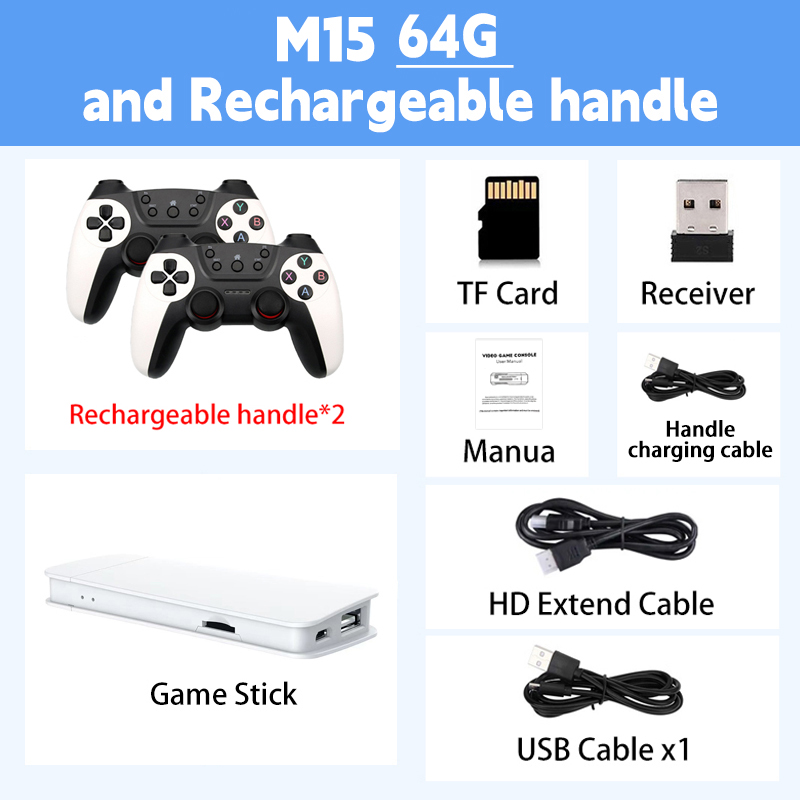 M15 Game Stick Mini TV Recharg - مراجعة Gaming Console Stick وسعره