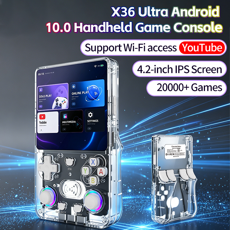X36Ultra Retro Handheld Consol - مراجعة Gaming Console Youtube وسعره