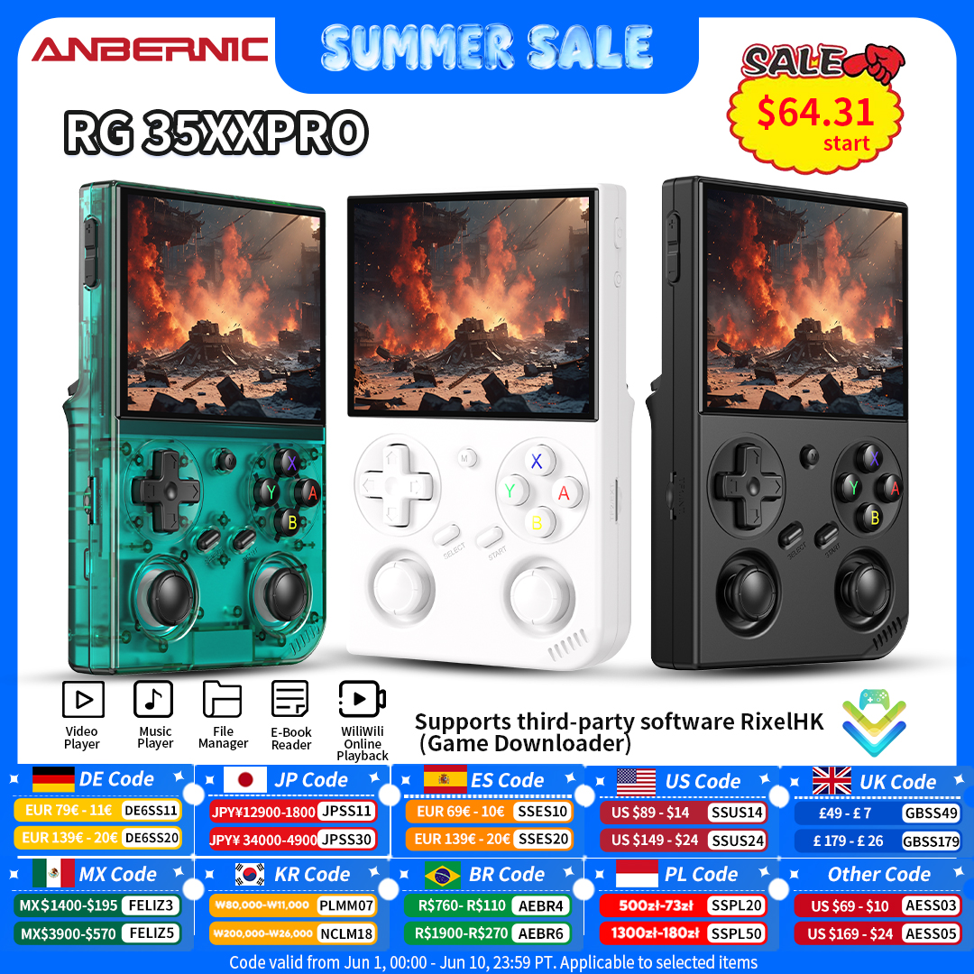 Anbernic RG 35XXPro Retro Hand - مراجعة Gaming Console Type وسعره