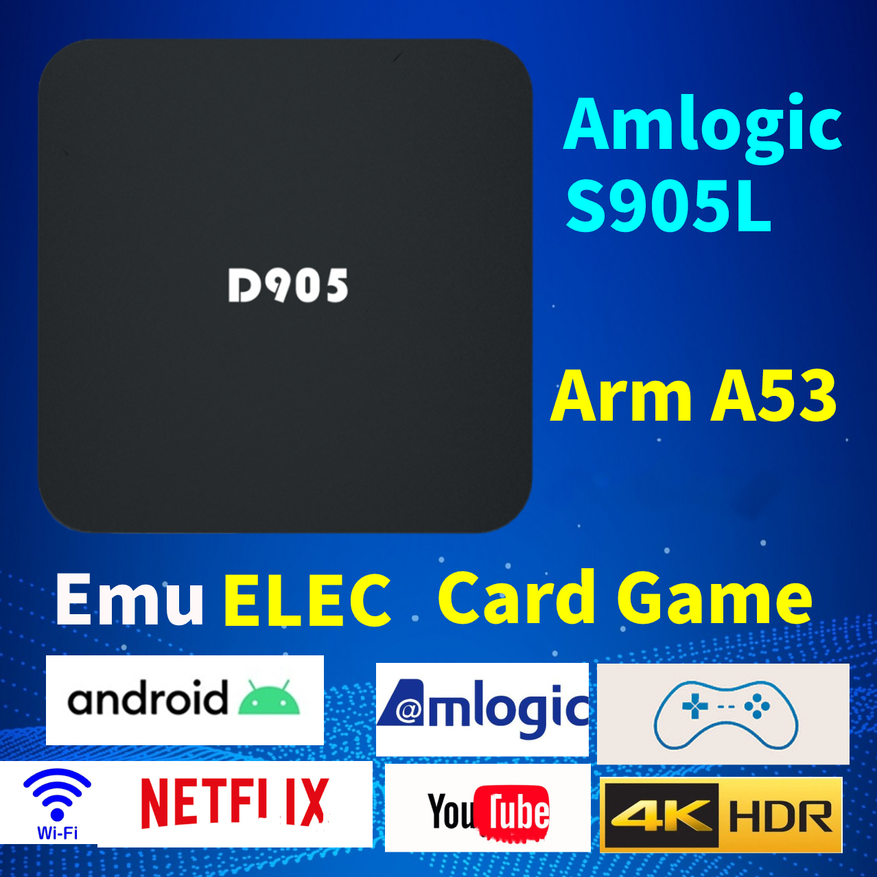 10PCS  Only  BOX  For D905 4K  - مراجعة Gaming Console Youtube وسعره