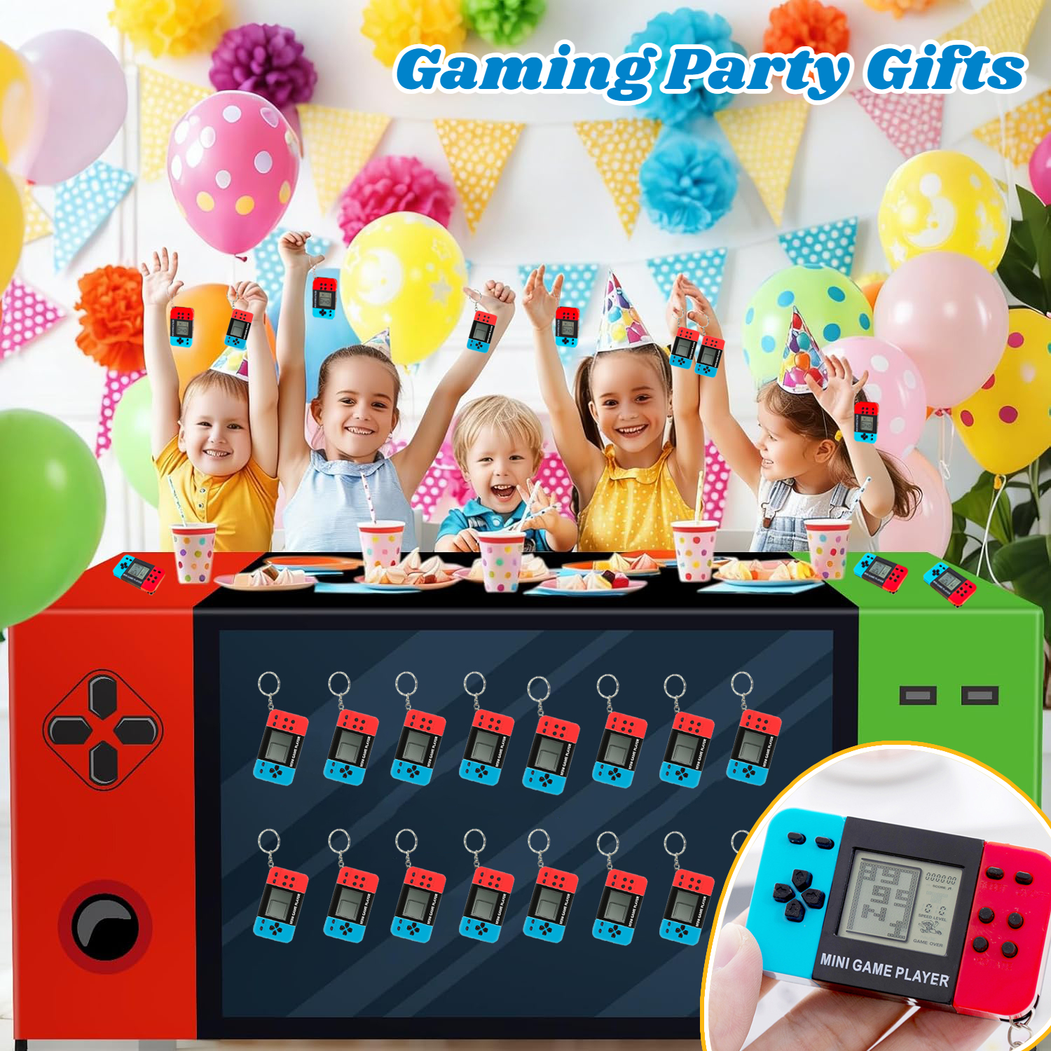 10-120pcs Kids Mini Handheld G - مراجعة Gaming Console Keychain وسعره